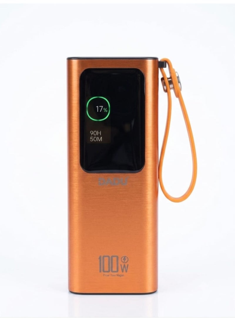 بنك طاقة دادو فائق السرعة بقوة 100 واط وسعة 20000 مللي أمبير مع شاشة عرض رقمية LED - DP-093 - برتقالي