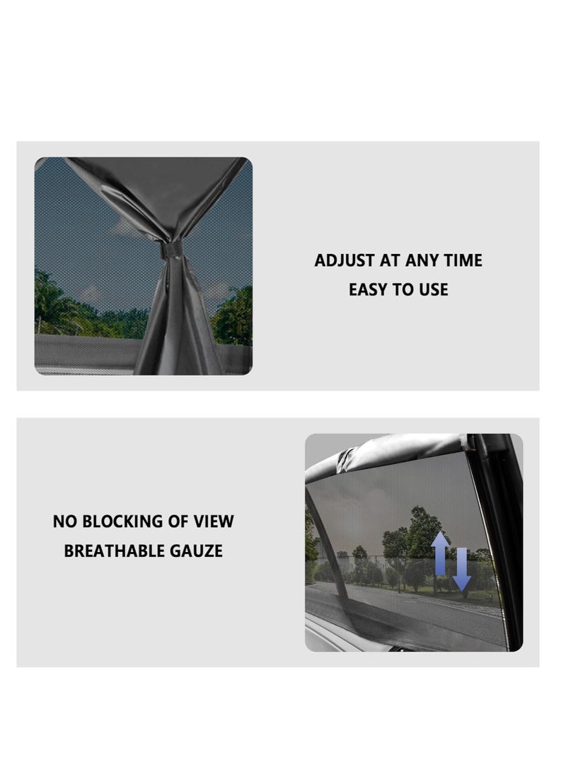 SYOSI Car Window Shades with Magnets, Double Insulated Layer Car Window Covers, for Privacy and Car Interiors, Car Camping Essentials Car Sun Shade for Most Car, Truck, SUV (Front Window/2PCS) - Image 5