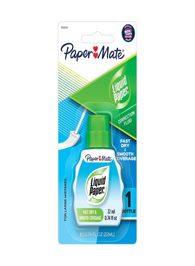 Liquid Paper 5640415 .74 Oz White Liquid Correction Fluid - Image 1