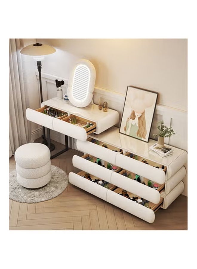 keke Multifunctional Makeup Vanity Dressing Table with Drawers and Chair 120 CM - Image 2