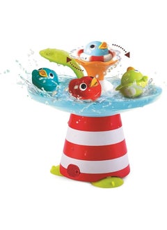 Duck Race Baby Bath Toy Water Fountain And Four Racing Magical Ducks For Bathtime Sensory