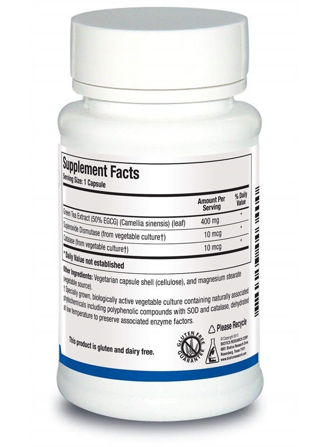 BIOTICS Research EGCG 2 Green Tea Extract, Camellia sinensis, 50 EGCG, Polyphenols, Cardiovascular Support, Neuroprotection, Healthy Immune Function, Maintain Healthy Blood Sugar Levels, 60caps - Image 2
