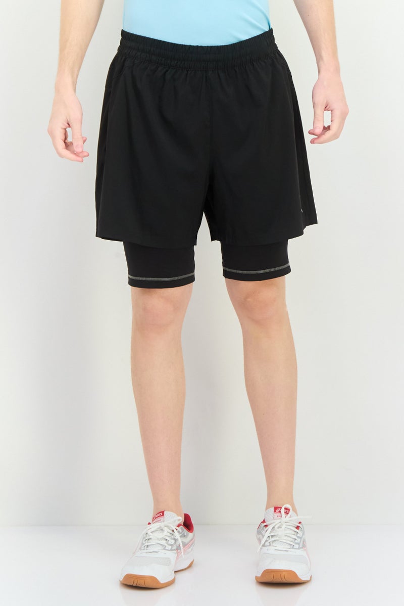 PUMA Men Sportswear Fit 2 in 1 5 Inseam Running Shorts, Black  - Image 1