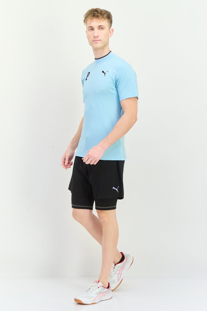 PUMA Men Sportswear Fit 2 in 1 5 Inseam Running Shorts, Black  - Image 4