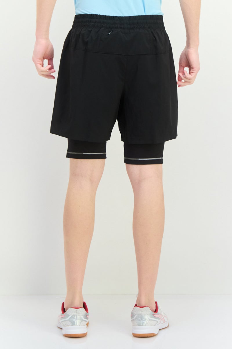 PUMA Men Sportswear Fit 2 in 1 5 Inseam Running Shorts, Black  - Image 3