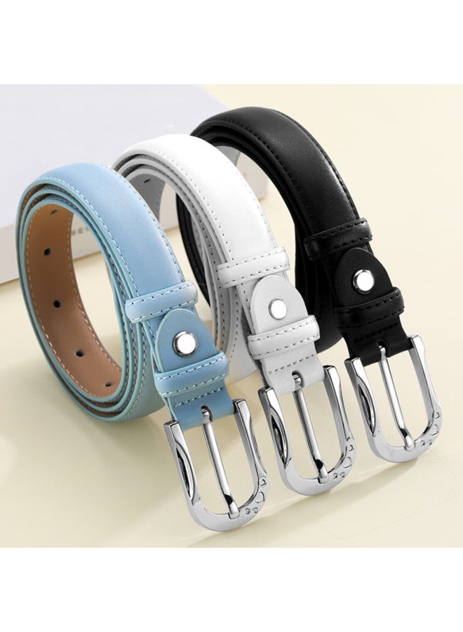 Cartelo Crocodile Women's Leather Belt Casual Simple Versatile Cowhide Skinny Waistband New Year Gift - Image 2