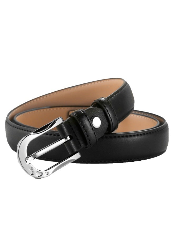 Cartelo Crocodile Women's Leather Belt Casual Simple Versatile Cowhide Skinny Waistband New Year Gift - Image 4
