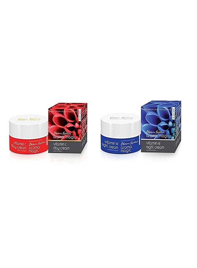 Aroma Magic Combo| Vitamin C Day Cream- 50g + Vitamin E Night cream- 50g | Pack Of 2