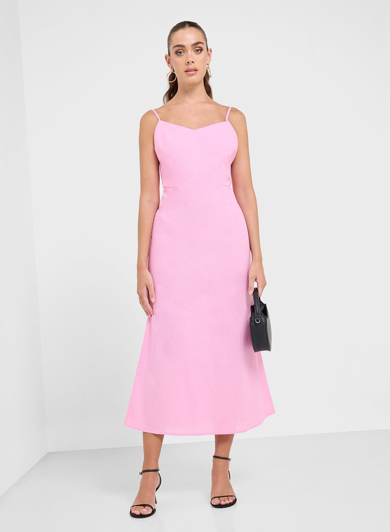 Ginger Spaghetti Strap Midi Dress - Image 1
