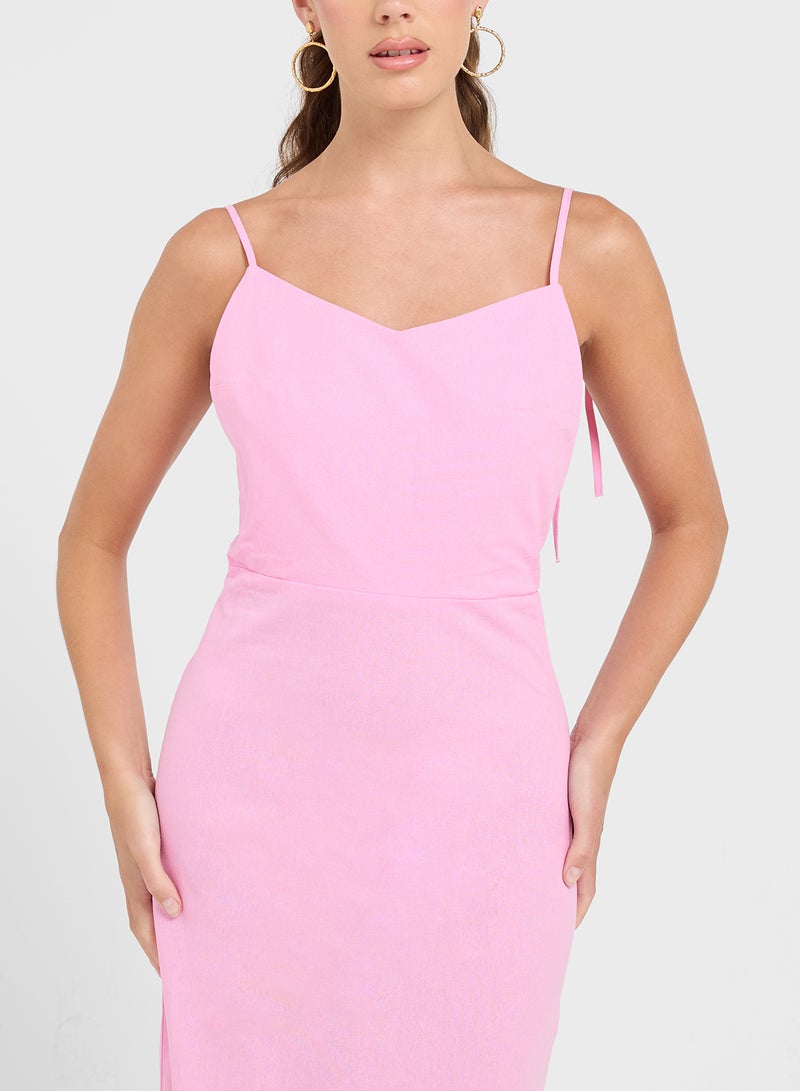 Ginger Spaghetti Strap Midi Dress - Image 3