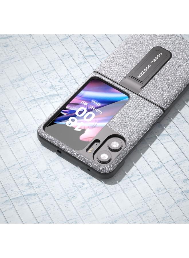 S-TOP Case For OPPO Find N2 Flip Diamond Series Phone Case with Holder - Image 4