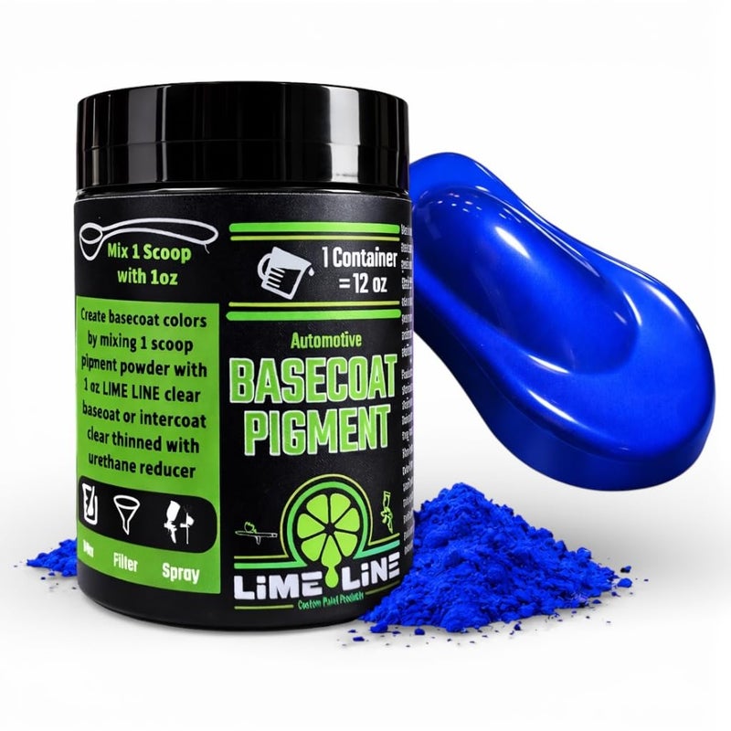 LiME LiNE Base Coat Maker Pigment Powder Automotive Grade Basecoat Metallic Dark Blue Pearl - Image 2
