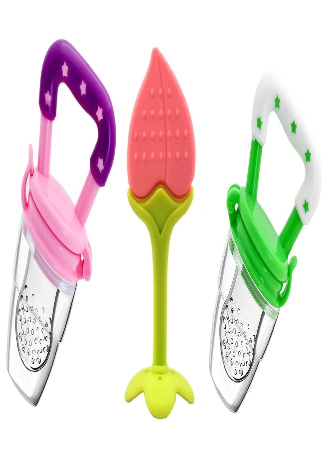 Lappu Baby Silicone Fruit Shape Teether for Baby 6-12 Months| Baby Teether 3-6 Months Babies| Teether Teether for 6 to 12 Months Baby Bpa Free Combo Pack (Multicolor_11) - Image 1