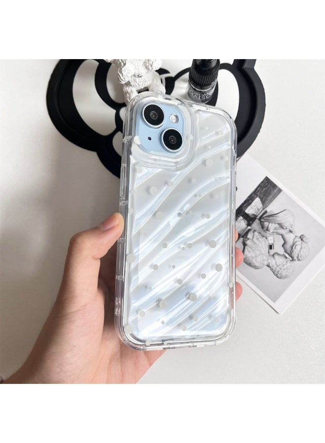 NIBEMINENT Snowflakes On The Screen Protective TPU Case Cover For iPhone 16 Clear - Image 2