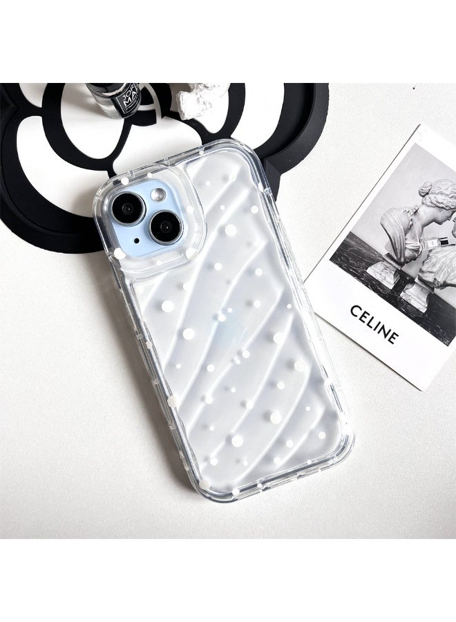 NIBEMINENT Snowflakes On The Screen Protective TPU Case Cover For iPhone 16 Clear - Image 1