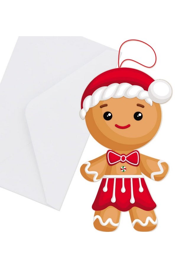 Fancy Land 12 Gingerbread Craft Kit For Kids Diy Create Your Own Foam Gingerbread Man Ornament Selfadhesive Sticker Sheets Fun Holiday Gifts  - Image 4