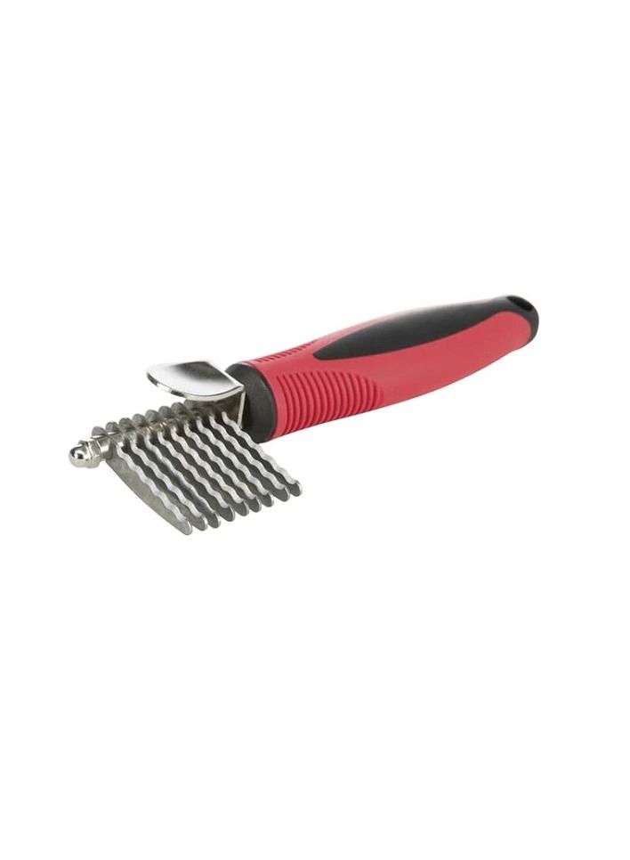 Trixie Plastic Metal Fur Detangler Serrated Edge - Image 2