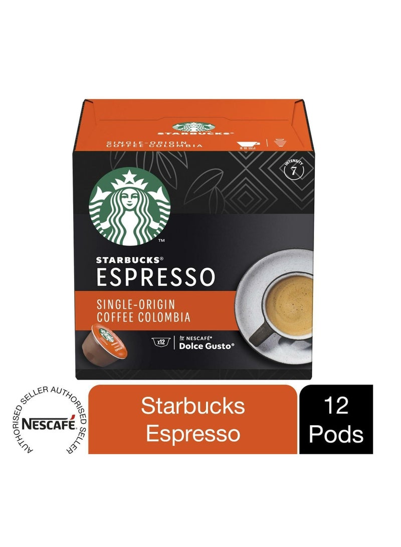 Starbucks Nescafe Dolce Gusto Espresso Single Origin Coffee Colombia 12 Capsules 66g - Image 3
