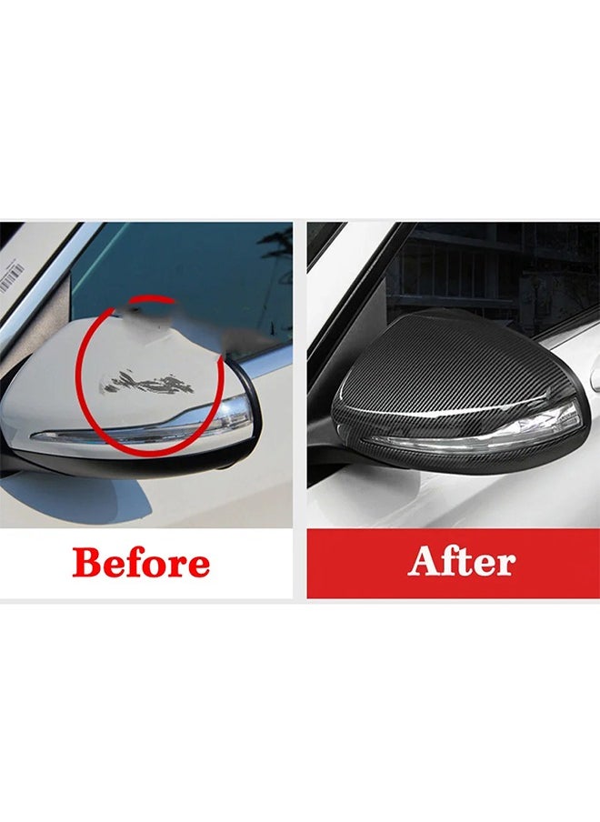 Generic Car Mirror Covers Compatible With Mercedes GLC & E & C  - Image 2