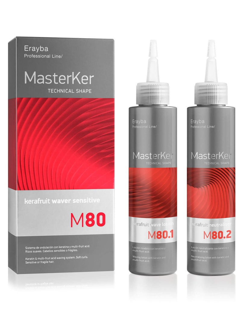 MasterKer M80 Kerafruit Waver Straightening and Curling Treatment for Sensitive or Brittle Hair