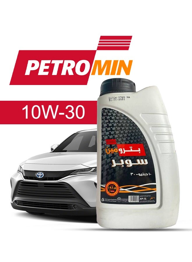 Petromin Engine Oil – For TOYOTA Venza V4 2024 - 2020, 5 Liter,  10w30 Petromin - With Engine Oil Filter - 2020 2021 2022 2023 2024