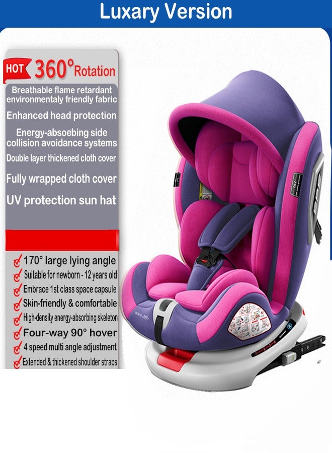 ZCM-HAPPY Car Child Safety Seat with 360° Rotating Feature With Universal Compatibility and Premium Accessories  - Image 2