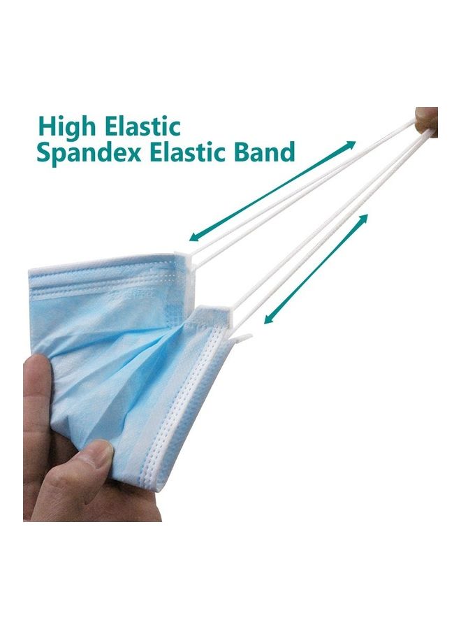 NIBEMINENT Pack Of 50 Disposable Mask With Nose Pin And Ultrasonic Sealed Earloop - Image 3