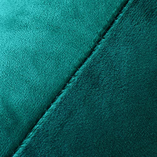 NiNi ALL Decorative Throw Pillow Covers Velvet Soft for Couch Sofa Bedroom Living Room Outdoor Pack of 2 18x18 Inch Teal - Image 5