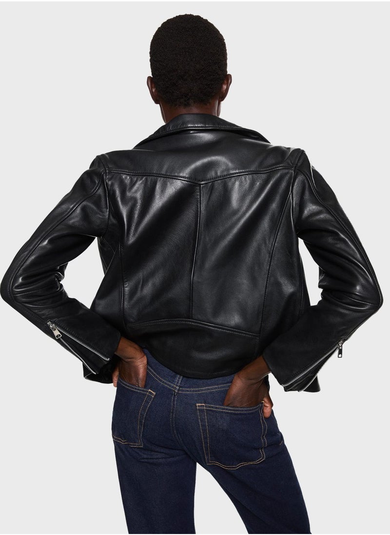 MANGO - Asymmetric Zip Detail Jacket - Image 1