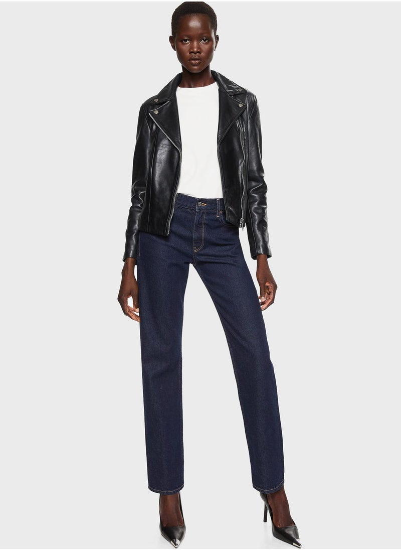 MANGO - Asymmetric Zip Detail Jacket - Image 1