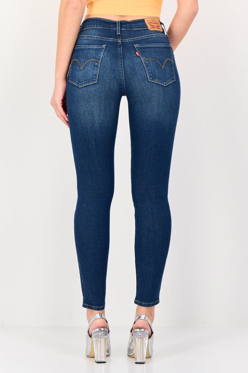 Levi's جينز ضيق للنساء، قابل للتمدد، أزرق - Image 2