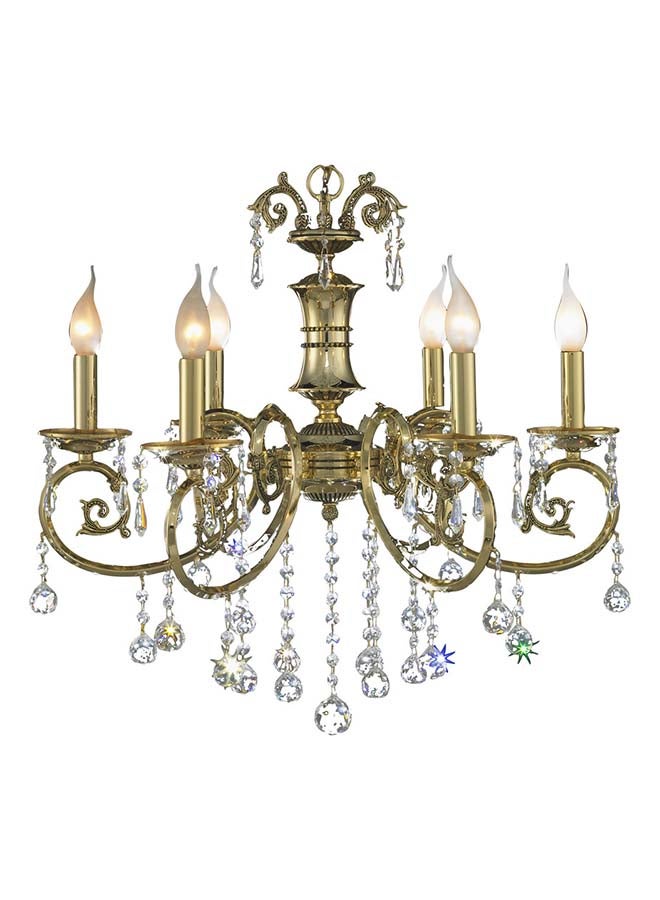 Kandil Egypt Kandil Egypt  Nancy 6-Arm Chandelier (Saltergold X Saltergold Tibetan Black) | Chandeliers 