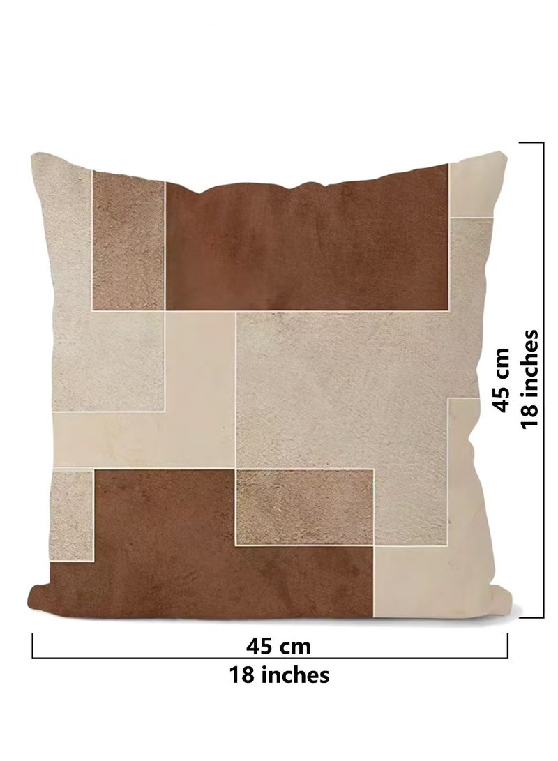Cushion Covers Set of 4, Throw Pillow Cover, Abstract Modern Decorative Couch Pillow Case 45cm x 45cm, For Living Room Sofa Car Couch Bed Pillowcases 18x18 inches - Image 5