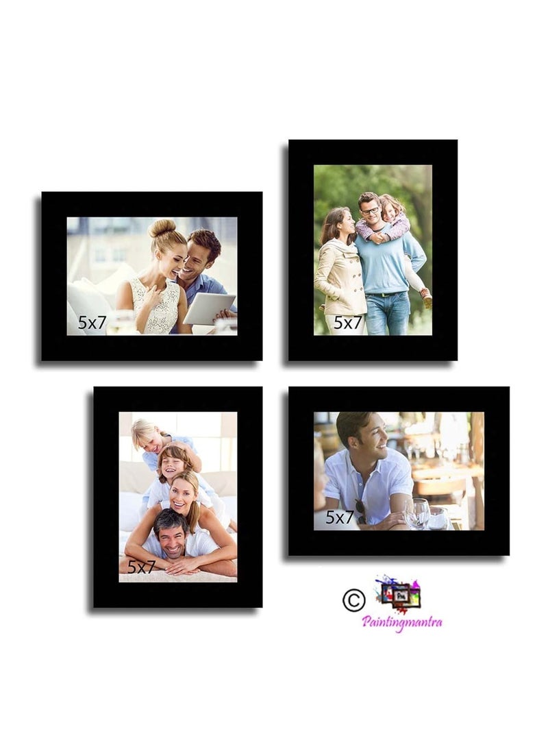 Art Street Art Street Wall Collage Photo Frame Timeline (Black, Set of 4 Wall Photo Frames)  - Image 1