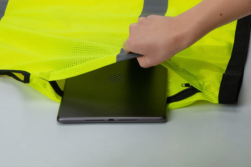 LOHASPRO Neon Yellow Reflective Visibility Vest, Class 2 Surveyor Safety Vest with Pockets, Mesh Construction, XL - Image 4
