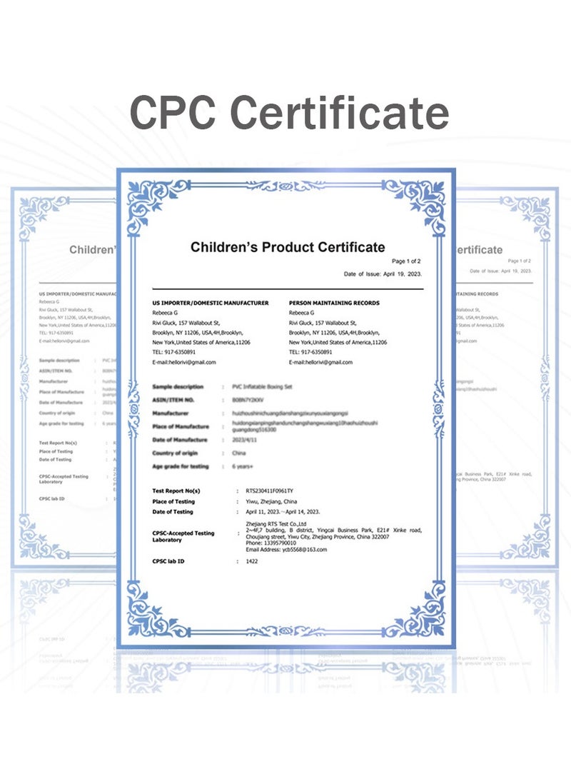 RAKAY Free Standing Inflatable Punching Bag,155cm Free Standing Boxing Bag - 45°C Heat Proof for Adults & Kids,High-quality PVC material, safe and non-toxic - Image 3