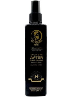 Billionaire Man Real Men Signature Line GOLD ONE After Shave Cologne 250ML w/ Relaxing & Coolness