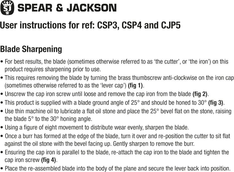 Spear  Jackson CSP3 No. 3 Carpenters Smoothing Plane - Image 5