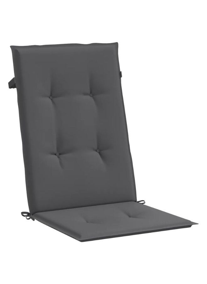 vidaxl vidaXL Garden Highback Chair Cushions 6 pcs Anthracite 120x50x3 cm Fabric  - Image 2