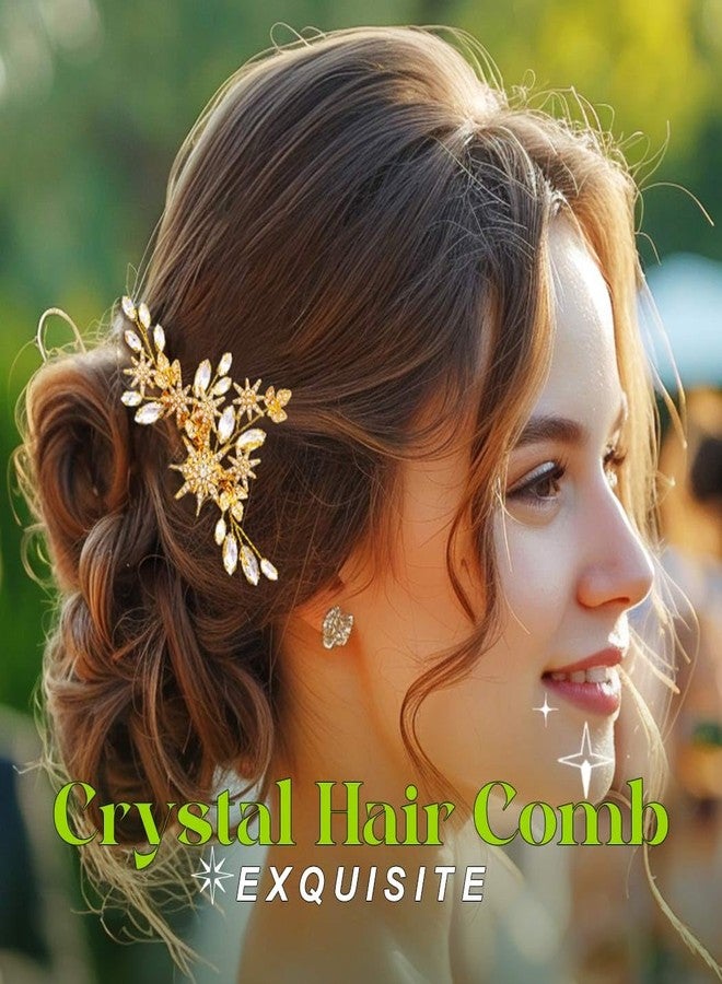 EVILD Gold Star Hair Accessories Wedding Hair Comb for Women - Image 3