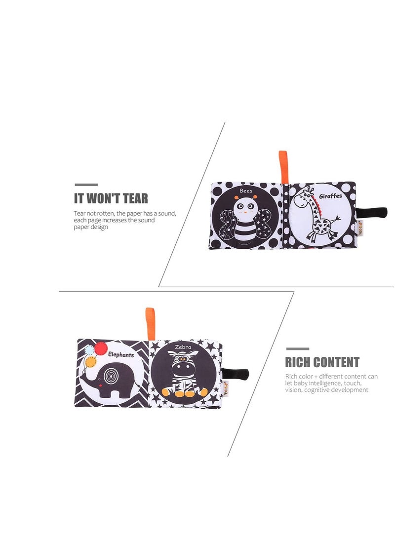 Captaintech Soft Baby Cloth Books My First Bath Books Crinkle Fun Animal Baby Books Early Education Toys for Infant Toddler Kids Children - Image 3