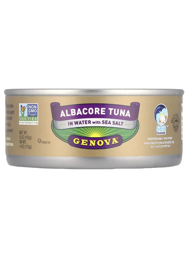 Genova Genova, Albacore Tuna In Water With Sea Salt, 5 oz (142 g)  - Image 1