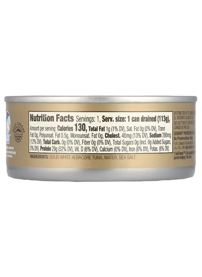 Genova Genova, Albacore Tuna In Water With Sea Salt, 5 oz (142 g)  - Image 2