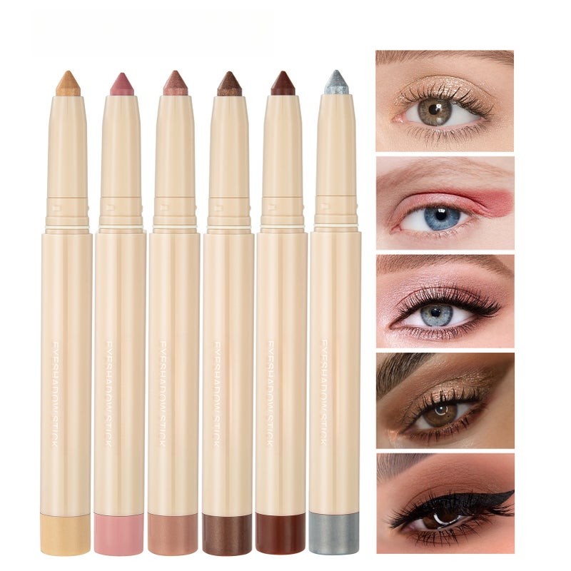 HANDAIYAN 0.85g Cream Eyeshadow Stick Dual-use Lying Silkworm Eyeshadow Pen Built-in Sharpener Rotary Eyeliner Stick - Image 5