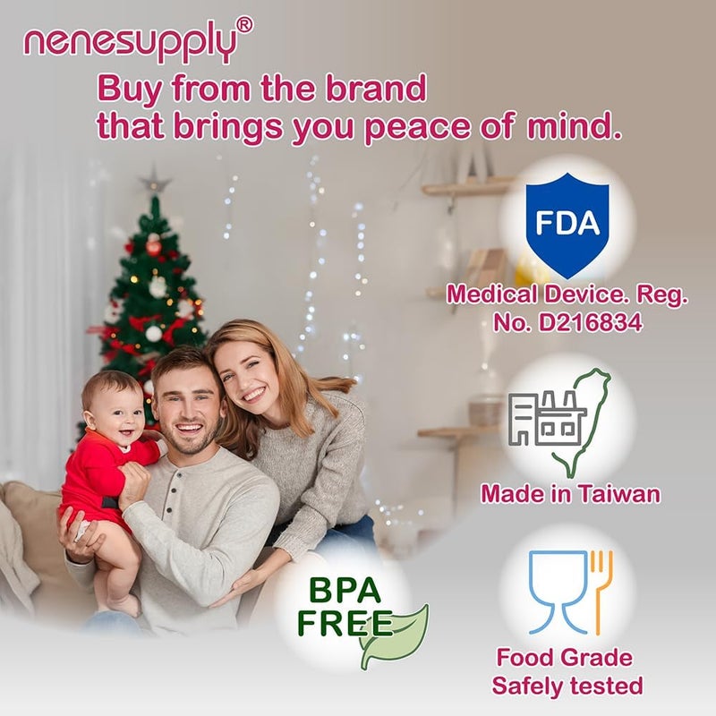 NENESUPPLY قطع غيار مضخة نينيسابلاي متوافقة مع مضخات الثدي سبيكترا 17 مم S1 S2 ليست قطع غيار سبيكترا الأصلية بديل لملحقات فلانج سبيكترا صمامات دك بيل واقي من التدفق العكسي - Image 2