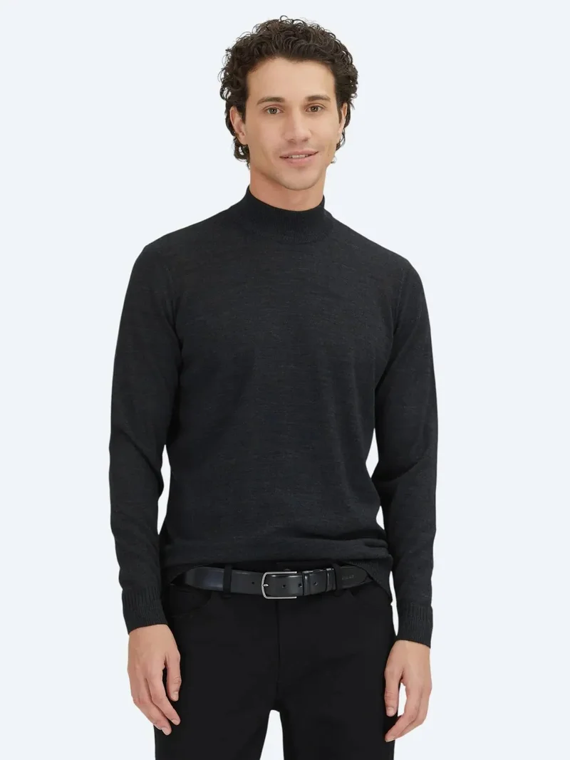 Kip Hard Coal Knitwear Sweatshirt