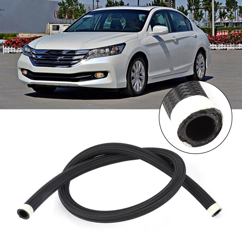 AN10 Braided Oil Hose Lightweight Flexible Fuel Line - High Temperature High Pressure Oil Line for Direct Replacement - Image 4