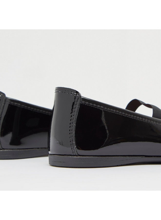 Pablosky Girls' Slip-On Round Toe Ballerina Shoes with Bow Accent  - Image 4