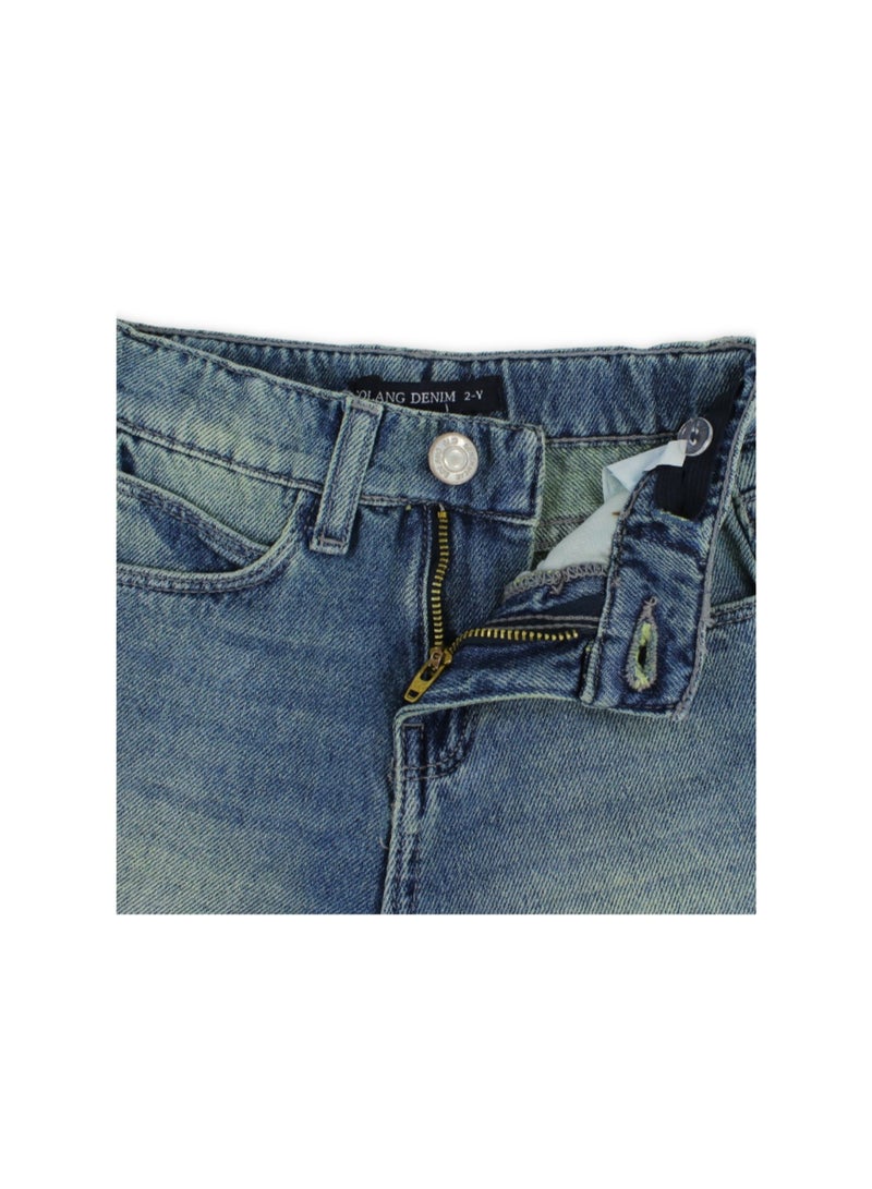 Solang Boys Cotton Denim Short - Image 3