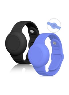 Generic 2 Pack Airtag Bracelet for Kids Waterproof Silicone Wristband Full Case Cover for Apple Airtag Holder Anti Lost Watch Band Hidden Accessories for Toddler Child Strap  - Image 1